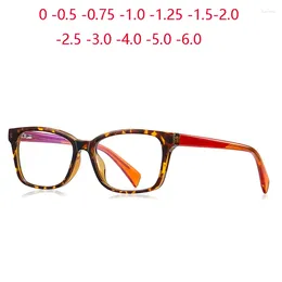 Sunglasses Anti Blue Rays Adolescent Prescription Glasses For The Nearsighted TR90 Safety Boy Girl Short-sight Eyewear 0 -0.5 -0.75 To -6.0