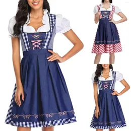 Partykleider Frauen Deutschland traditioneller Oktoberfest Kleid Körper Bildhauerung Kostüm gegen Nacken Lolita Schürzen für Frauen