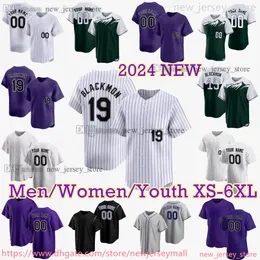 カスタムXS-6XL 2024 City Connect 19 Charlie Blackmon Baseball Jersey Kris Bryant Ty Blach Jalen Beeks Sean Bouchard Jake Cave Brenton Doyle Ryan Felter Austin Gomber