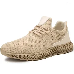 Casual Shoes Men's 2024 Trend Net Mesh Breattable Soft Lottom Summer Flying Woven Sports Tide