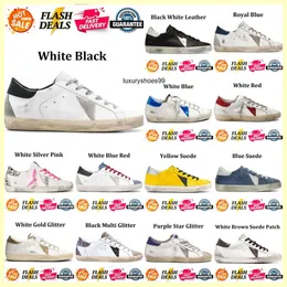 2024 Scarpe di design Donne Golden Make Old Sneakers Super Star Brand Men New Release Italia Sequestro Classic White Do Old Lace Up Woman Man Cashing Shoe