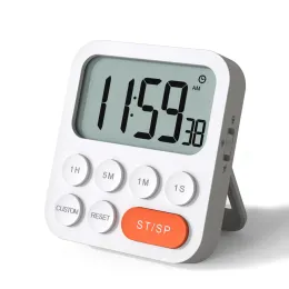 Desk Table Clocks Interval Timer Countdown Clock Tomato Stopwatch White Backlight Drop Delivery Home Garden Decor Dhku9