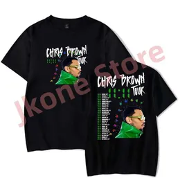 Camisetas masculinas Chris Brown 11 11 Tour S-shirts Singer de rap novo Merch Tee feminina moda casual estilo Hip Hop Mangas curtas S2452906