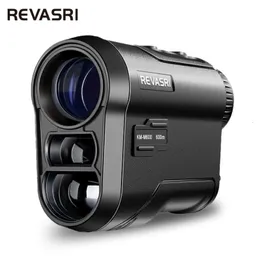 Revasri 600myard Golf Laser Range Finder con compensazione del pennello VIBRAZIONE LIBOLE VIBRAZIONE USB ricaricabile per il golf 240528