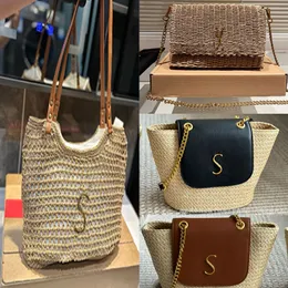 Designer -Bag -Umhängetaschen Handtasche Einkaufstasche Strohbag Crossbody Taschen Licare Lafite Strohbag Hakted plus groß