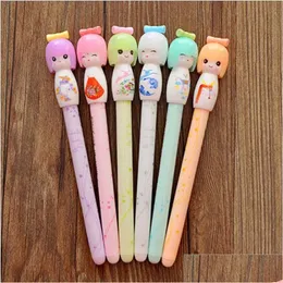 Gel Pens Wholesale Kimono Japanese Girl Doll Pen Writing Signing Stationery Creative Gift School Office Supply Drop Delivery Busines Dhr8K