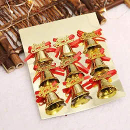 Partyzubehör kreatives Jahr Geschenkdekor Shining Christmas Bells Dekorationen Golden Bell Tree Anhänger