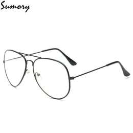 Fashion Pilot Brille Rahmen Rahmen Rahmen Brillen Frauen Männer Vintage Marke Clear Nerd Gläses Legierung Rahmen Unisex Eyewear Hochqualität 266a