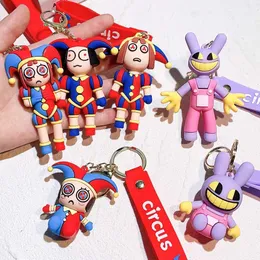 Plush Keychains Magical Digital Circus Pomni Jax Silicone Cartoon Toy Keychain Doll Filling Toy Childrens Christmas Gift S2452803