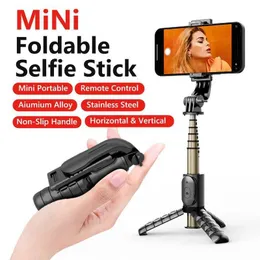 Selfie Monopods Wireless Mini Selfie Stick com tripé dobrável e monopod expansível equipado com Bluetooth Remote Control Shutter Adequado para Android I