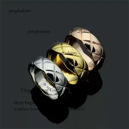 Titanium Stahl Sier Liebe Männer und Frauen Rautenringe für Liebhaber Modepaar Ringgeschenk mit Box Ping