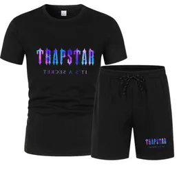 2024 T-shirt da uomo trapstar Summer Set da uomo Tshirtshorts Set a due passi da jogging traspirante abbigliamento fitness 2236ess