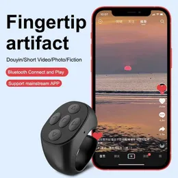 Smart Fernbedienungssteuerung Wireless Bluetooth Mobile Selfie Lazy Artifac Tiktok Fernbedienungsring -Mobiltelefon Bluetooth Controller T für Xiaomi Appel2405