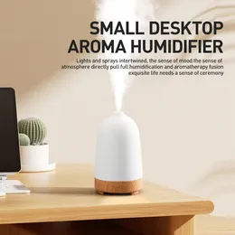 Mini -Luftbefeuchter für ätherische Öle zu Hause Diffusoren für Schlafzimmerreiniger Tabletop USB Aroma Aromatherapy Machine Duft 240521