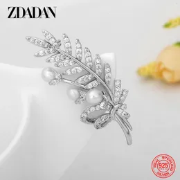 Zdadan 925 Sterling Silver Foil Crystal Necklace مناسبة لإكسسوارات مجوهرات الزفاف للسيدات 240515