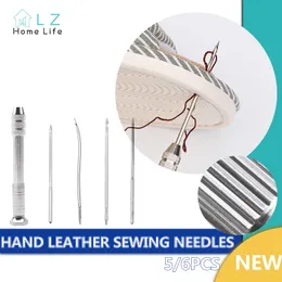 Kit Da Cucito In Pelle Completo 33 Pezzi - Riparazione Tappezzeria, Selle E Scarpe Con Fili Cerati, Aghi E Punteruoli - Portatile