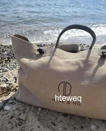 Anine Bing Bag, designer novo Anines Compras longchammp Tote crossbody estilo de férias ombro único praia de lona de grande capacidade
