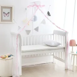 Auto-Baby Berço Berço Ten Summer Hung Hung Dome Baby Mosquito Rede Princesa Girl Room Decoração Poliéster Mesh Kids Bed Canopy Tent 240529