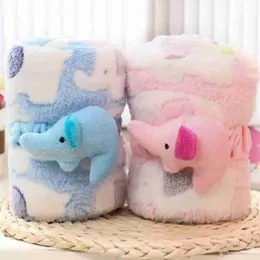 Quilts Quilts Babydecke Swaddeln Neugeborene Wärme weiche Fleece Decke Winter fester Bettwäsche Set Flanell Quilt Säuglingsbettwickel Wrap WX5.28536m