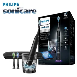 Szczoteczka do zębów Philips Sonicare Diamondclean Smart 9300 HX9903 Sonic Electric Element Crush Głowa Czarna z aplikacją Q240528