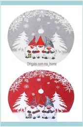 Dekoracje świąteczne świąteczne zapasy domowe sztynchristmas drzewo spódnica szwedzka gnom tomte ornament dywan dywan baza er Xmas 5267159