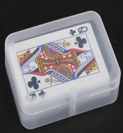 100pcs Yüksek kaliteli şeffaf oyun kartları plastik kutu pp saklama kutuları paketleme kutu kartları genişlik 6cm9885910