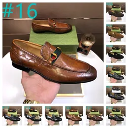 A1 Nya maskrosspikar Platta läderskor Rhinestone Fashion Mens Loafers Dress Shoes Män glider på Casual Diamond Point Toe Shoes