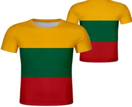 Litauen Unisex Jugendstudent maßgeschneiderte Namensnummer T Shirt National Flag Persönlichkeit Trend wildes Paar Casual T Shirt3832220