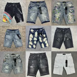 2024 Дизайнерские джинсы короткие джинсы для мужских брюк