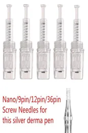 Byt ut 912243642Nano NC260 Micro Needle Cartridges Skruv Tips för laddningsbar Derma Pen Dr Pen Anti Spot Skin Rejuvenation8716815