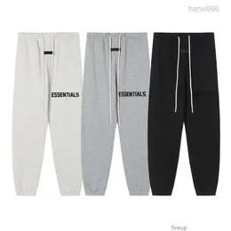 Designers Casual Pant Sweatpants Fogs Double Thread Ess Season 9 Letter Flocking Printing High Street Trend Womens Versatile Leggin