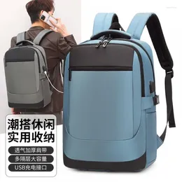 Backpack Men's Large Condytual Contust Computer Bags Travel Travel Oxford Cloth Student Schoolbag Factory-Bord