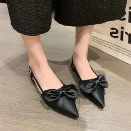 High Heels Slingbacks Sandals sólidos Escritório feminino e moda de carreira Sapatos apontados para mulheres Sexy Zapat 534