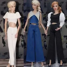 Odzież Dollowa 11,5 Modna lalka Eleganckie ubrania imprezowe spodnie do 30 cm Doll Casual Wears for 1/6 BJD Doll Modle DIY Doll Akcesoria Y240529