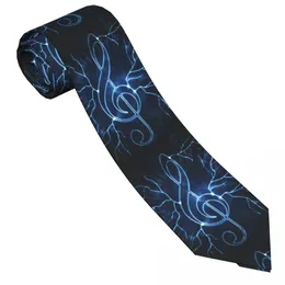 Boyun bağları klasik kravat erkek ipek erkek kolye düğün partisi iş yetişkin kravat eğlence müzik nota kravat q240528