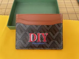 Card Holders Women MEN bag Clutch Real leather wallet slot DIY Do It Yourself handmade Customized personalized customizing A1