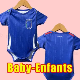 BABY Enfants Italia Bonucci Soccer Maglie Jorginho Insigne Verratti Hiesa Barella Spinazzola Chiellini Itary 2024 2025 uomini da calcio Kids