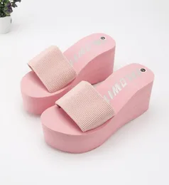 2020 Дешевые простые канхлас эластичные ткани тапочки женские пляжные шлепанцы летние платформы сандалии Zapatos Mujer Lady2131590