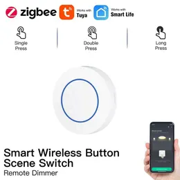 Inteligentne zdalne sterowanie Tuya Smart Zigbee Przełącznik Push Scene przycisk Przełącznik Wireless Pilot na Kluczowym Scenariuszu Smart Automation Scenario Switchl2405