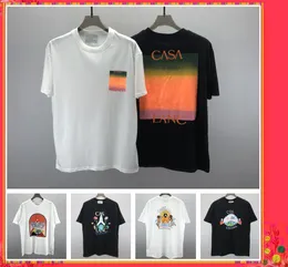 Casa Blanca Shirt Casablanc Shirt Designer Tshirt Männer T -Shirt Man Street T -Shirts Luxus -Shirt 260g Baumwolle LOSSEN FIT DIGITAL DIGITEL EN DEN Text Casa Sommer Tennis H1