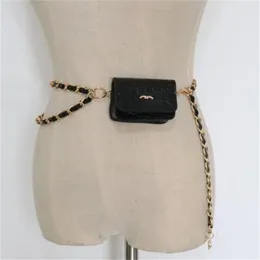 Designerinnen Frauen Taillenbeutel Mode Luxuskette Fanny Pack süße Mini -Münzgrundtasche Schulter -Crossbody -Taschen Lederhandtaschen Handtaschen