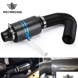 Intake Pipe Pqy - New Racing Carbon Fiber Cold Feed Induction Kit Air Filter Box Witout Fan Pqy-Ait13 Drop Delivery Automobiles Motorc Ot75R