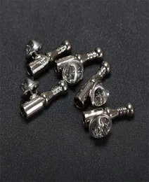 Piccolo di spalla di piume di piume d'argento Pin per spille fai -da -te Risultati di gioielli Accessori per capsula in metallo Base per perno di metallo per donne uomini Short Pin Broch30302229