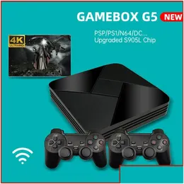 الحنين إلى مضيف اللعبة مربع G5 S905L WiFi 4K HD Super Console x المزيد من ألعاب Emator Retro TV Player for PS1/N64/DC Drop Dropress Acces OTCPO