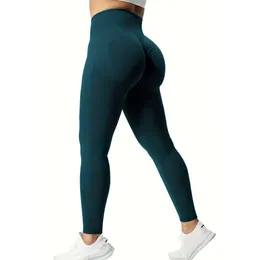 Scrunch Butt Lift For Women Workout Yoga Pants Ruched Booty High midjen Sömlösa leggings Kompressionstrumpbyxor