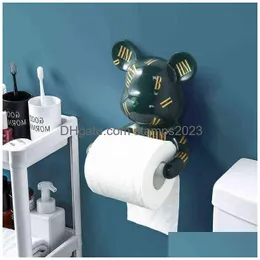 Tho igienici di carta igienica per figurina statue di resina di tessuto orso