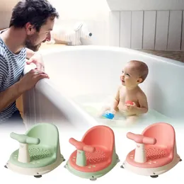 Cadeira de chá de bebê pptpe cadeira de sucção engraçada Design de várias cores do banheiro não deslizante Antiskid Bathing Play 240530