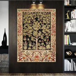 Yaşam Ağacı Elmas Sanat 5d Elmas Resim William Morris Peyzaj Diy Çapraz Dikiş Kitleri Rhinestones Resim Ev Dekoru Hediyesi