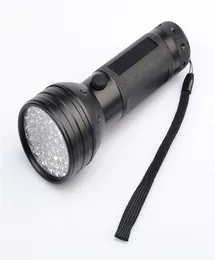 Epacket 395nM 51LED UV Ultraviolet flashlights LED Blacklight Torch light Lighting Lamp Aluminum Shell22088785368