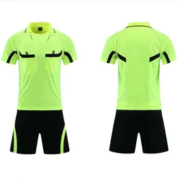 Running Sets Customized blank mens football referee jersey professional football judge uniform shorts sports shirt